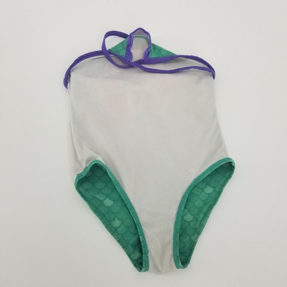 Disney Princess Little Mermaid Ariel Rash Guard Swimsuit 2 Piece Set 5T k488 - Picture 6 of 7